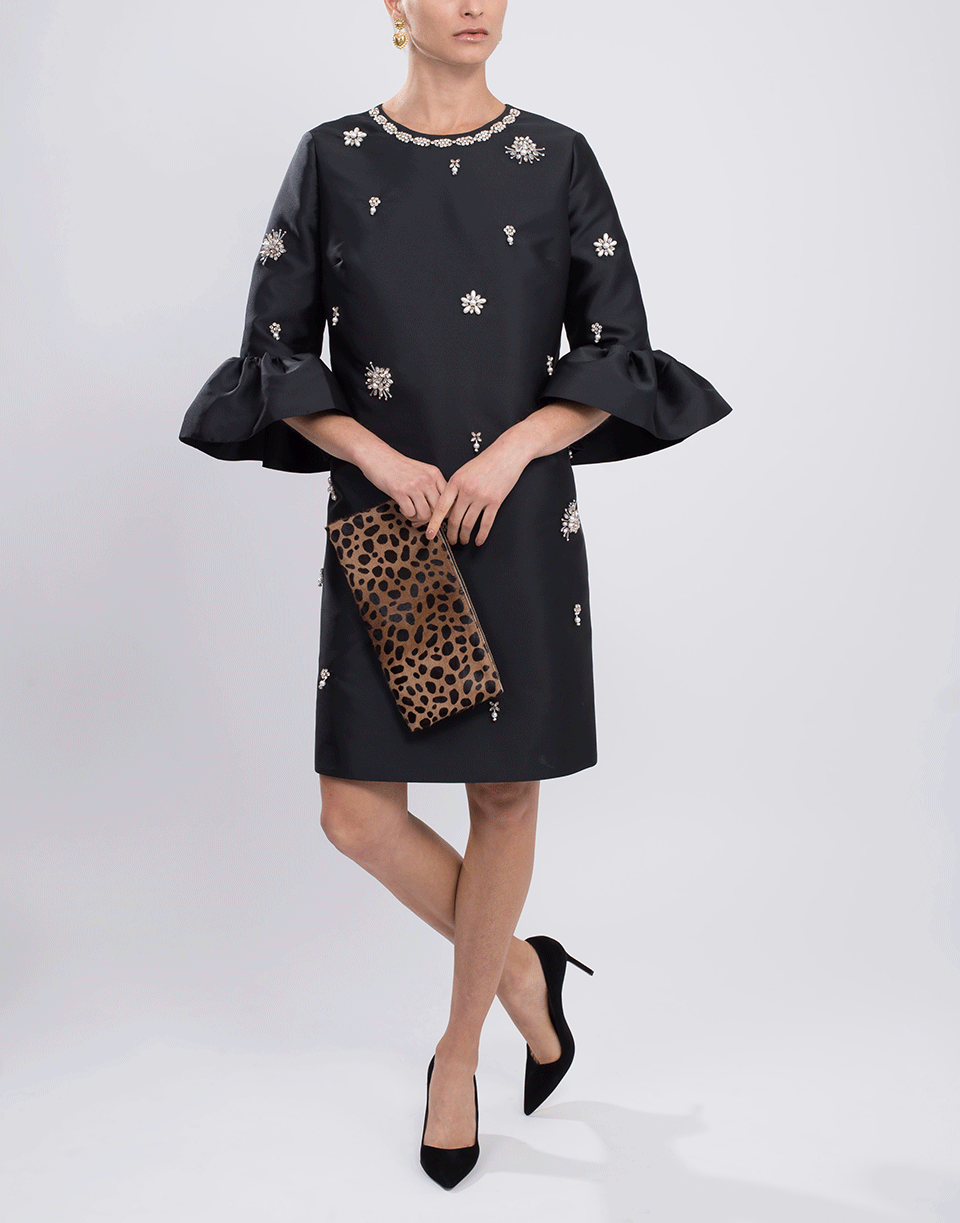 ERDEM-Elijah Shift Dress-BLACK