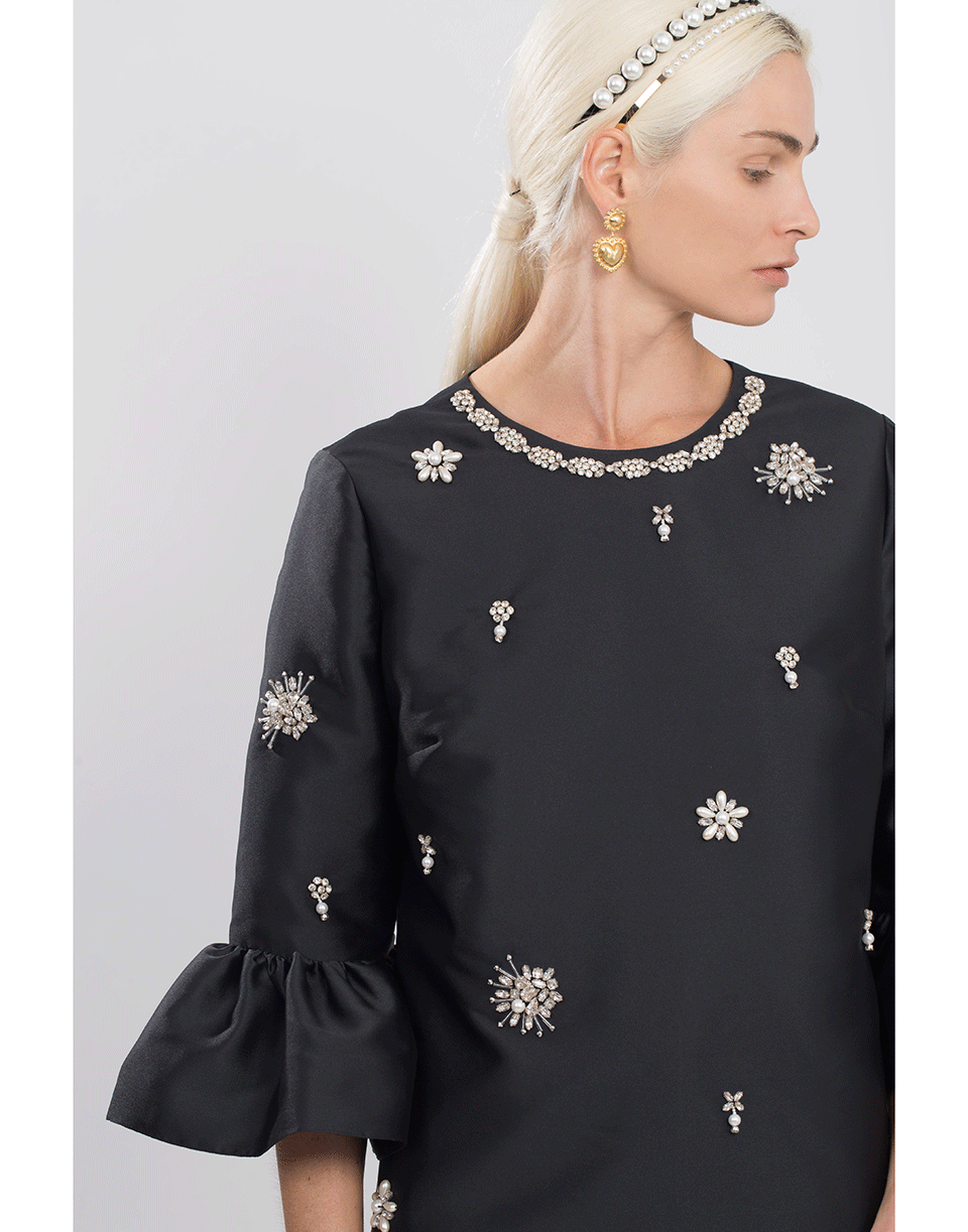 ERDEM-Elijah Shift Dress-BLACK