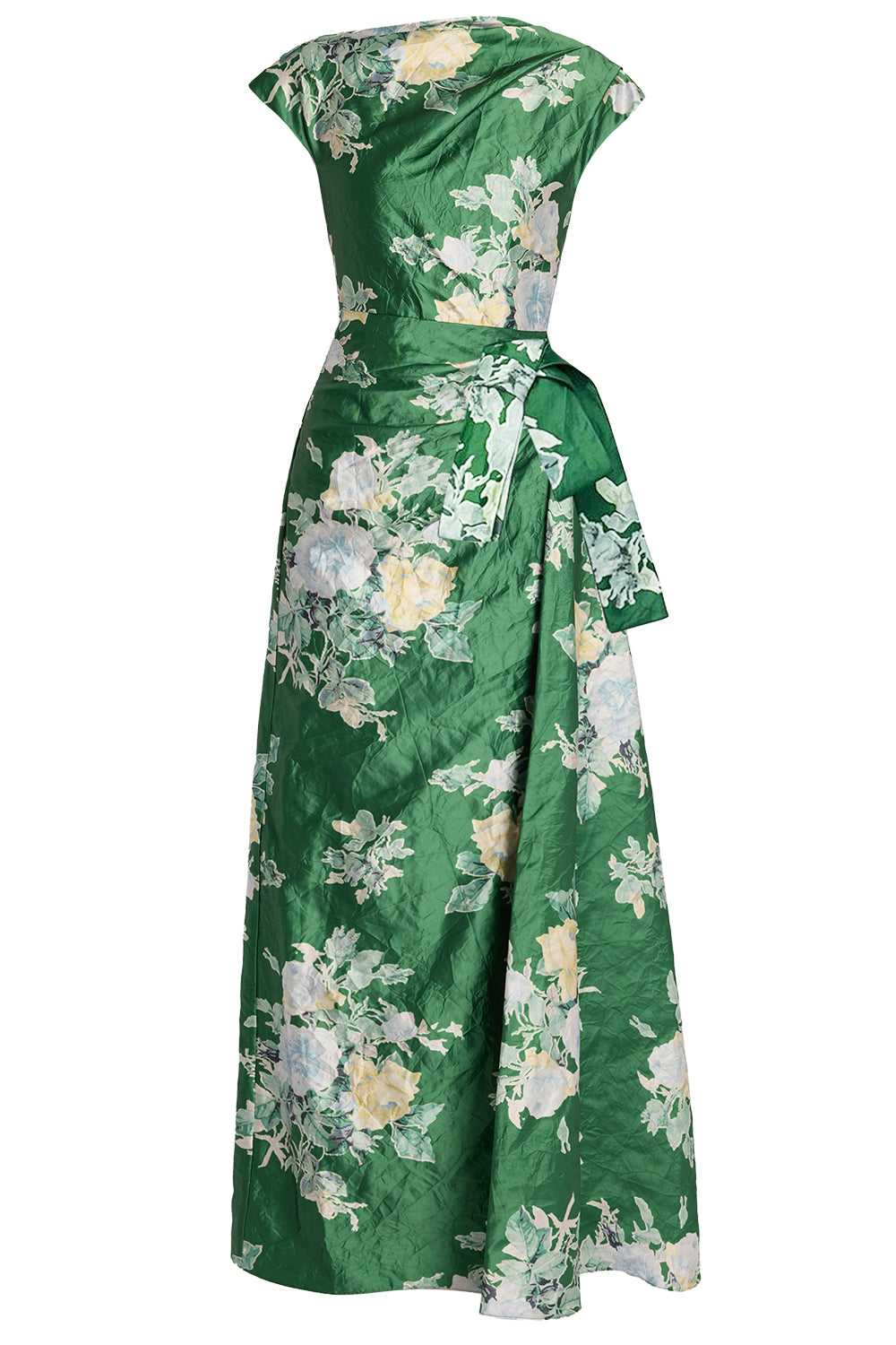  Floral Textured Asymmetric Gown-GREEN-6-CLOTHINGDRESSGOWN-ERDEM 