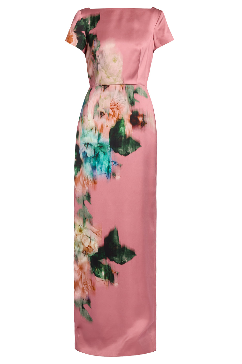 Floral Duchess Short Sleeve Gown-PINK-4-CLOTHINGDRESSGOWN-ERDEM