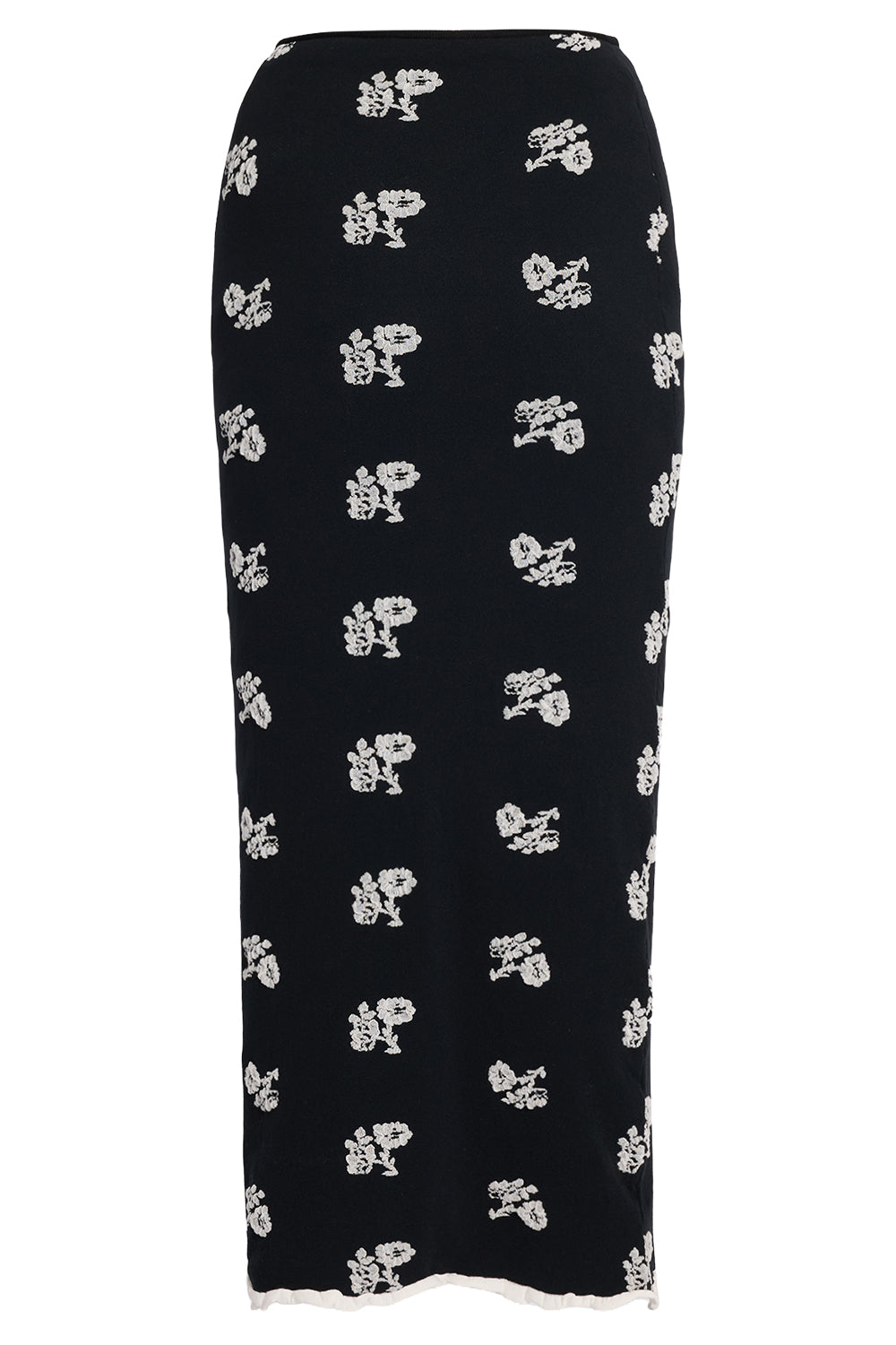  Floral Jacquard Midi Skirt-BLACK-XS-CLOTHINGSKIRTMIDI-ERDEM 