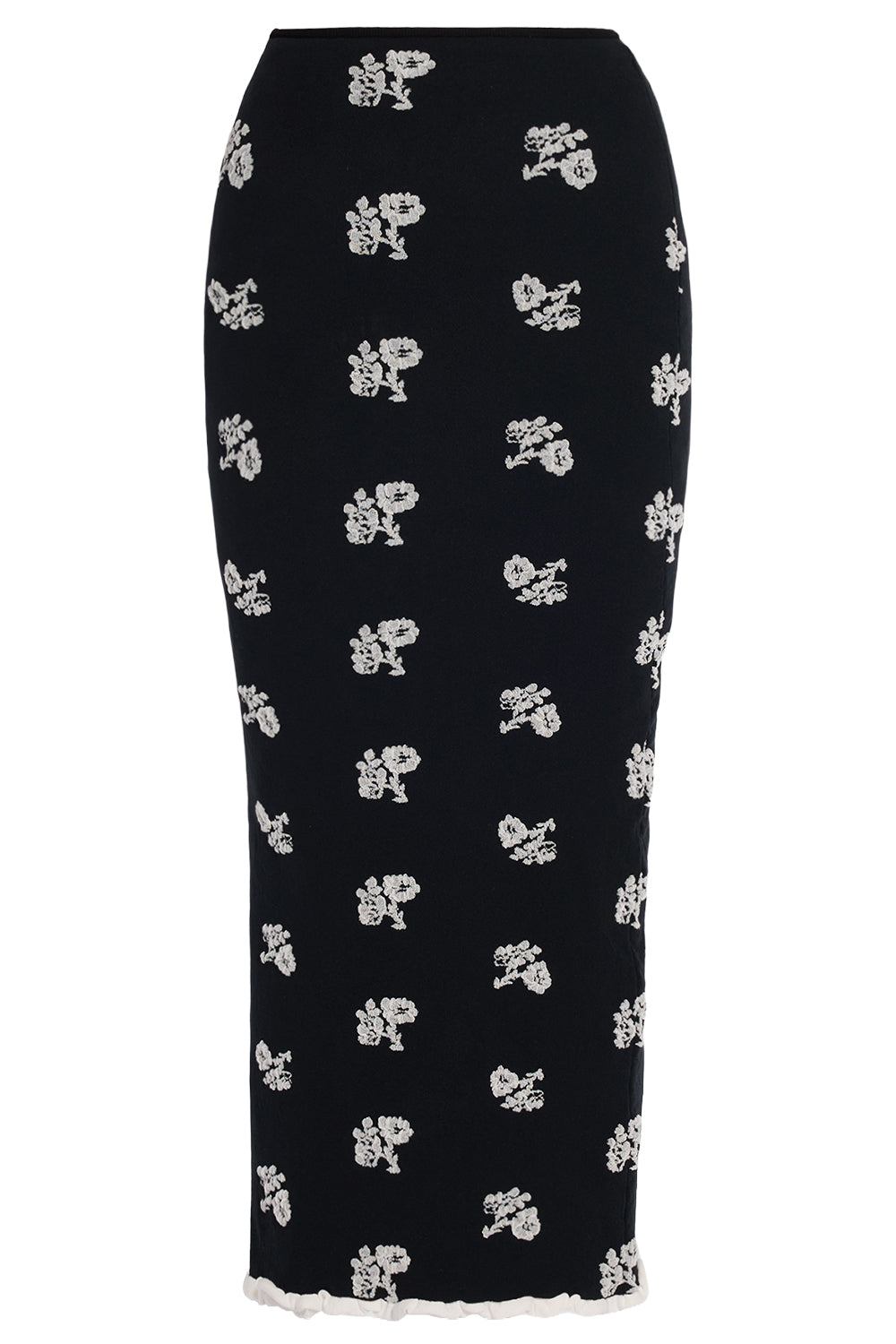 Floral Jacquard Midi Skirt-BLACK-XS-CLOTHINGSKIRTMIDI-ERDEM