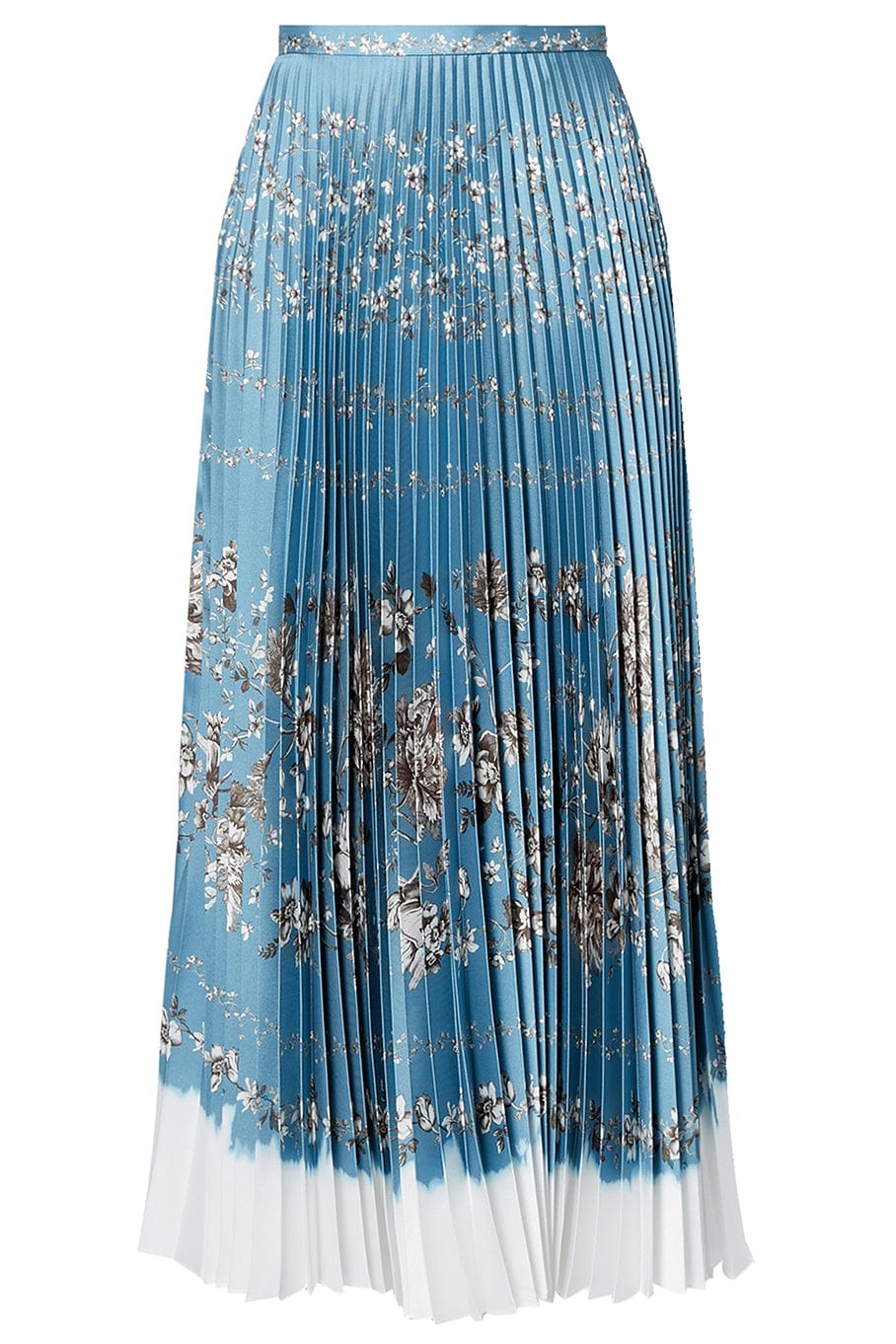 ERDEM-Nesrine Pleated Skirt - Blue-