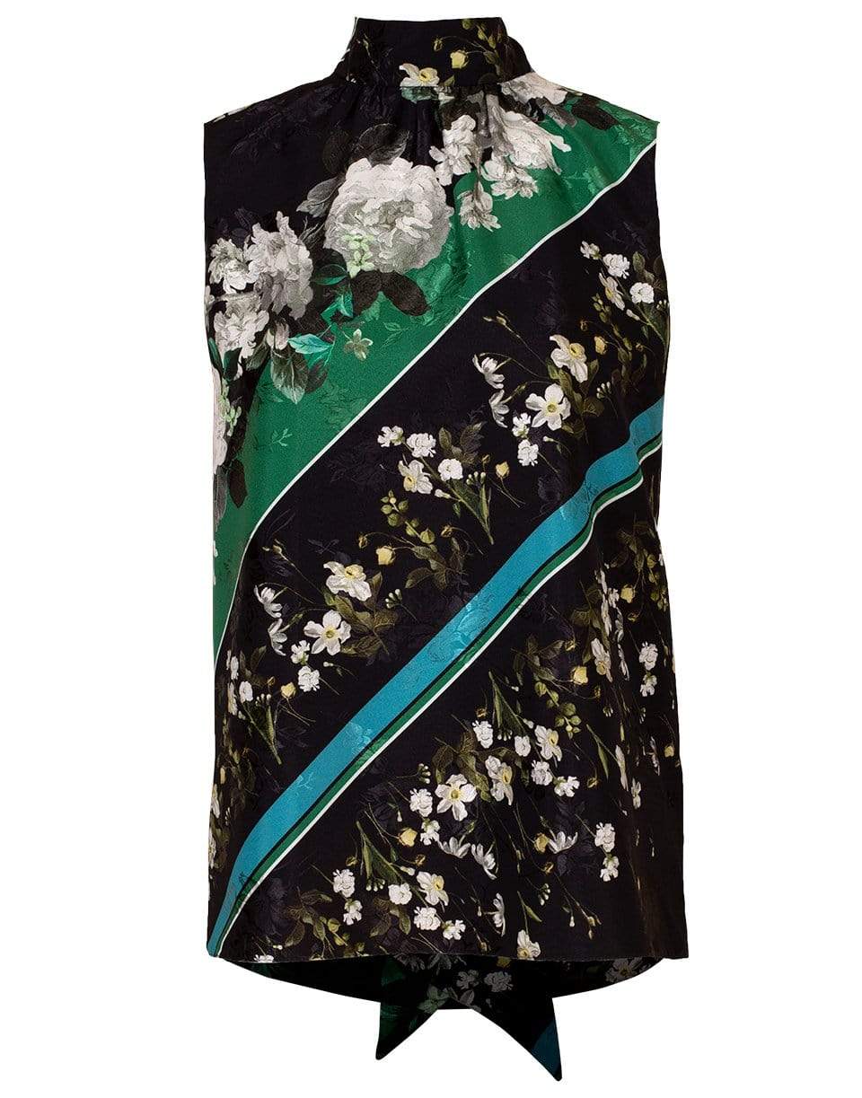 ERDEM-Koren Tie-Neck Blouse-