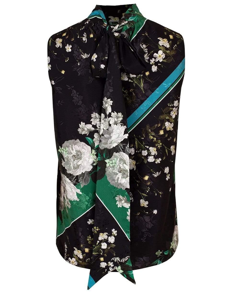 ERDEM-Koren Tie-Neck Blouse-