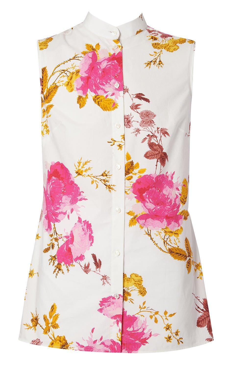 ERDEM-Sleeveless Button Up Top-