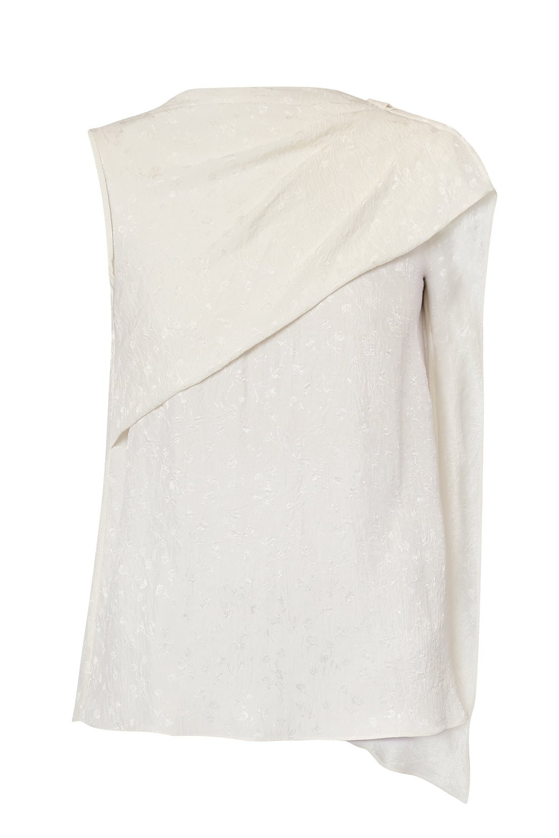 ERDEM-Asymmetric Drape Blouse-