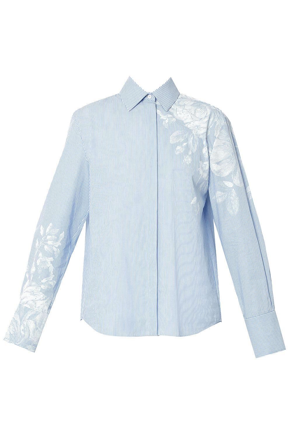 Long Sleeve Shirt-VETCBLUW-0-CLOTHINGTOPBLOUSE-ERDEM