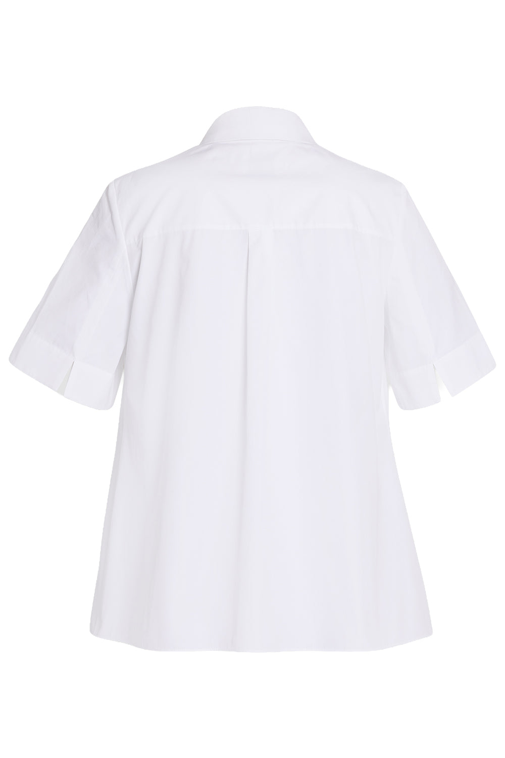 Poplin Short Sleeve Shirt-WHITE-2-CLOTHINGTOPBLOUSE-ERDEM