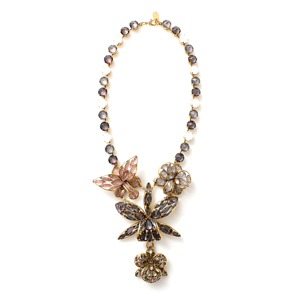 ERICKSON BEAMON-Sound Garden Short Tulip Necklace-PINK/LAV