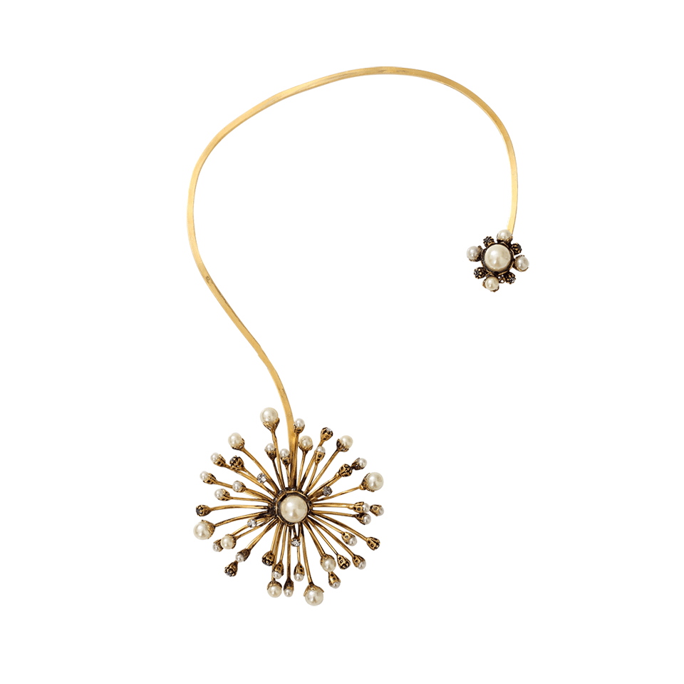 ERICKSON BEAMON-Pearl Stratosphere Open Necklace-WHITE