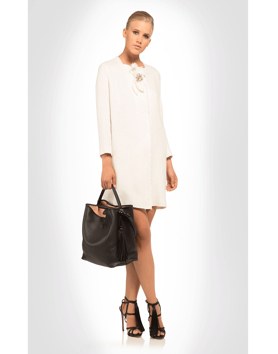 ERMANNO SCERVINO-Linen Driving Coat-