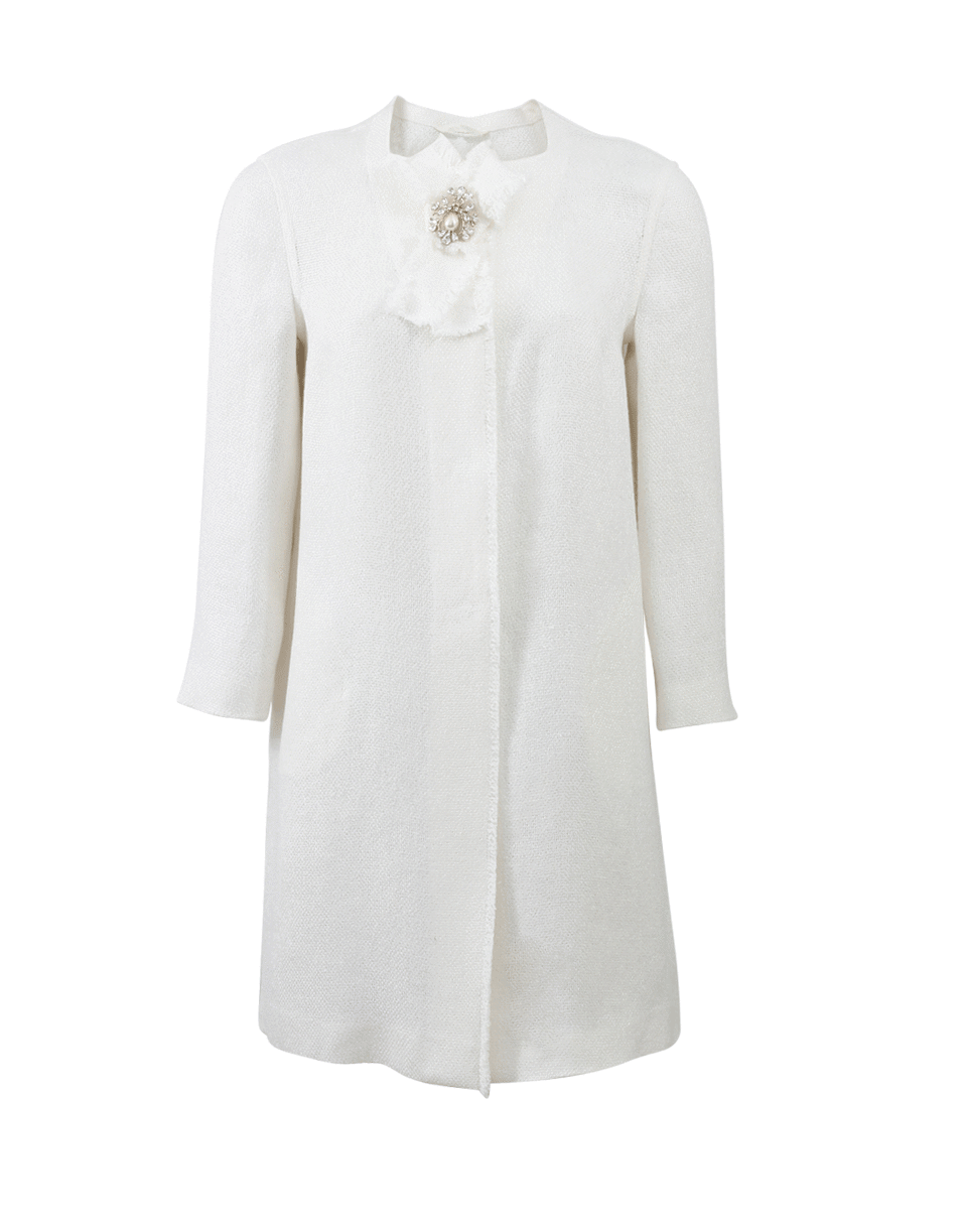 ERMANNO SCERVINO-Linen Driving Coat-