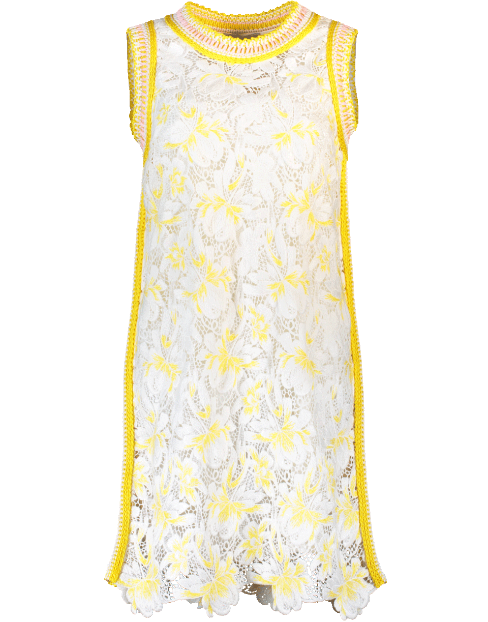 ERMANNO SCERVINO-Lace Dress With Trim-