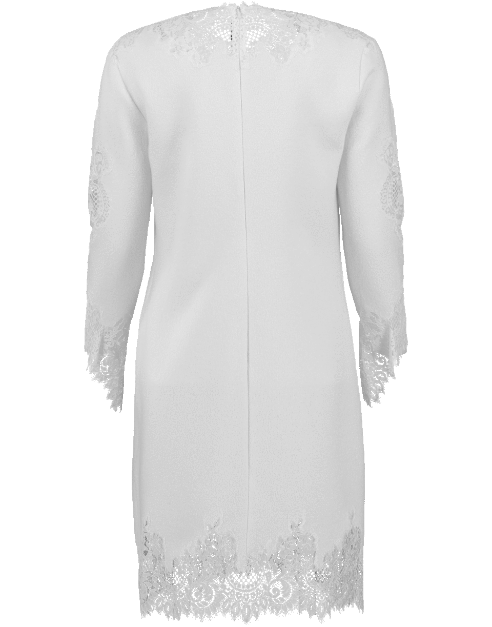 ERMANNO SCERVINO-Lace Trim Mini Dress-