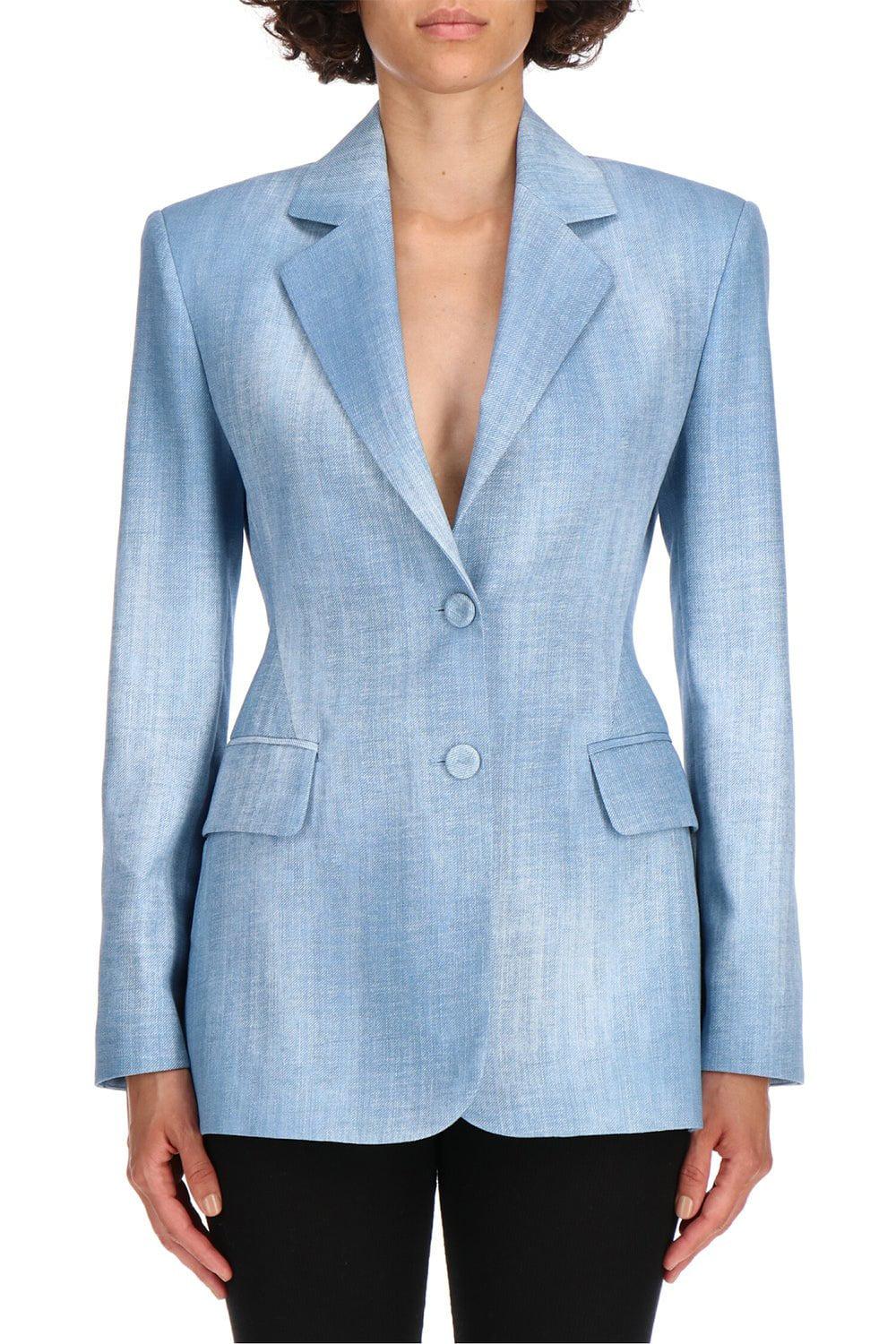 ERMANNO SCERVINO-Faux Denim Blazer-