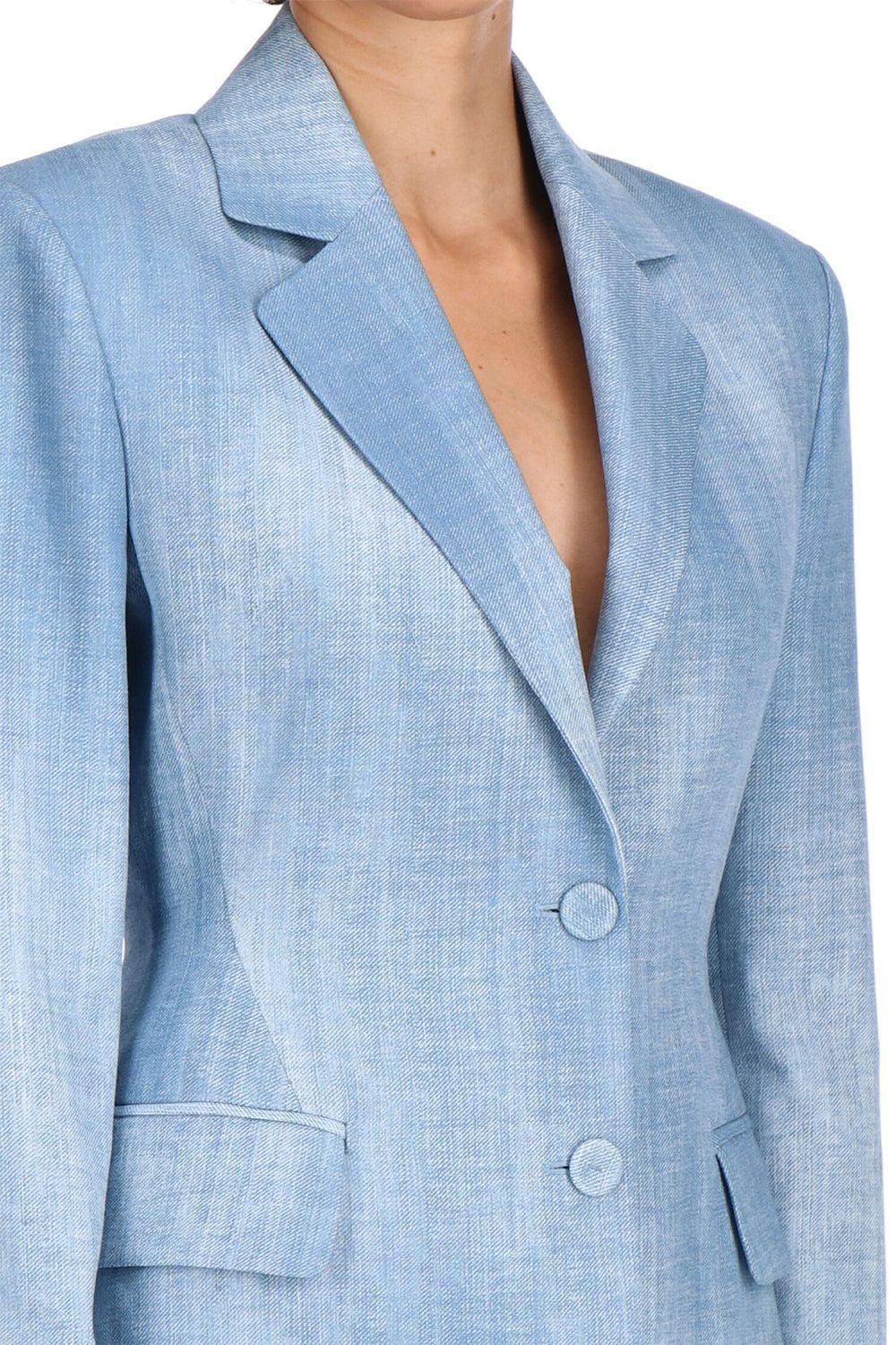 ERMANNO SCERVINO-Faux Denim Blazer-