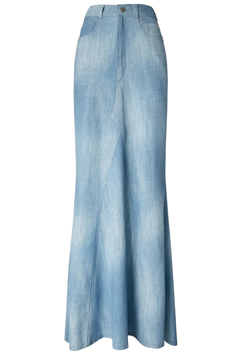ERMANNO SCERVINO-Denim Maxi Skirt-