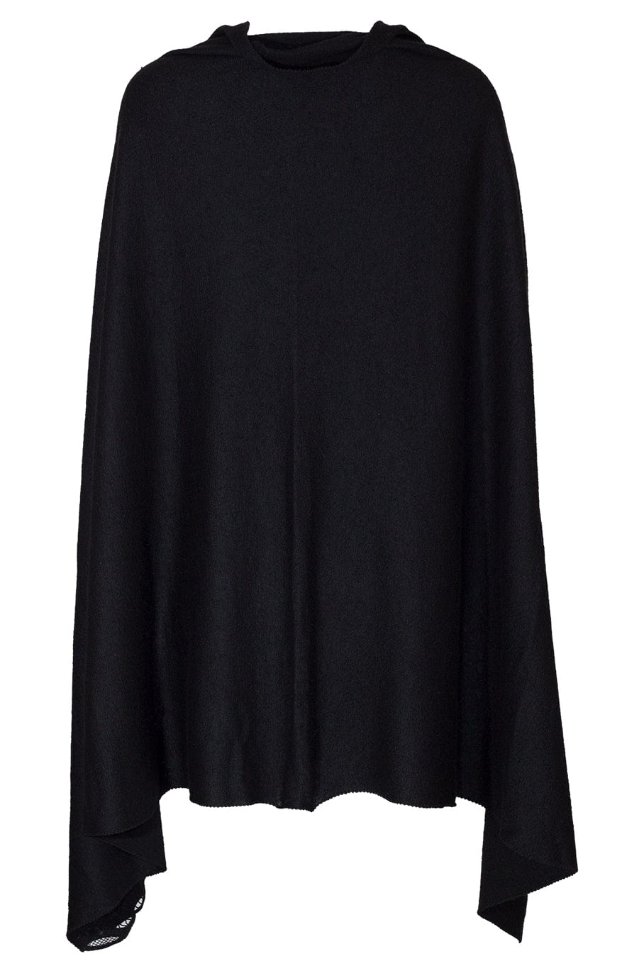 ERMANNO SCERVINO-Long Wrap With Lace Detail - Black-BLACK