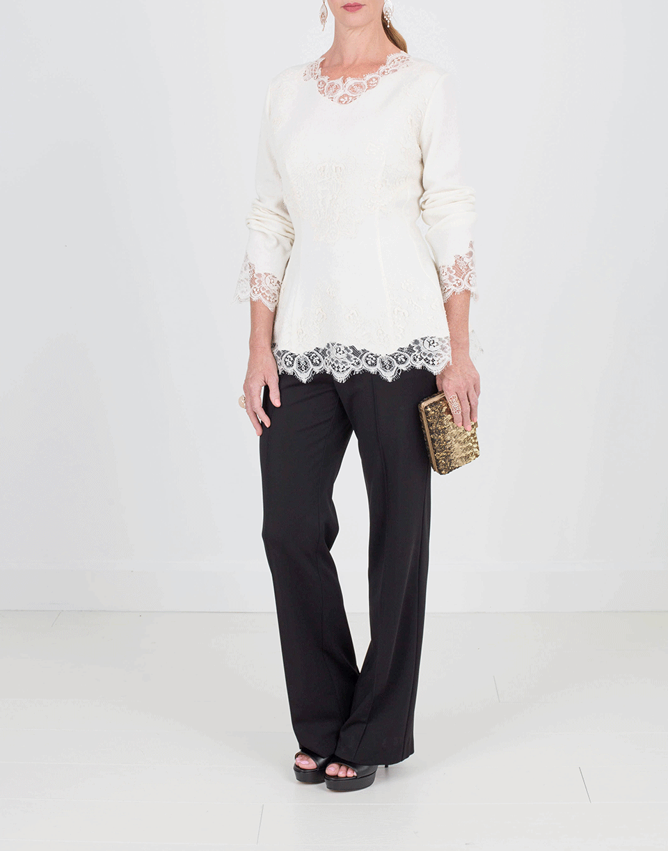 ERMANNO SCERVINO-Knit Peplum Top-