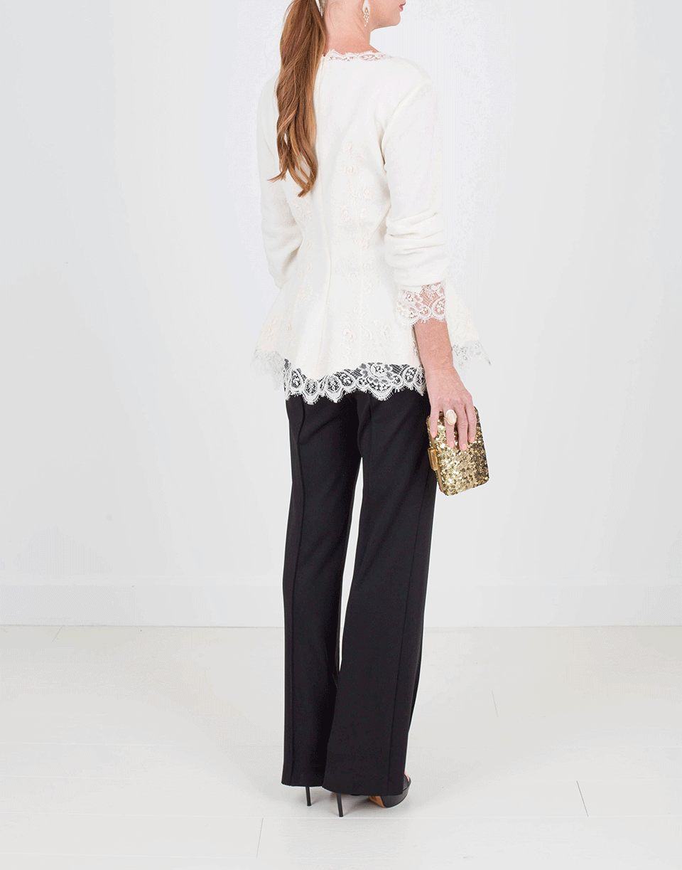 ERMANNO SCERVINO-Knit Peplum Top-