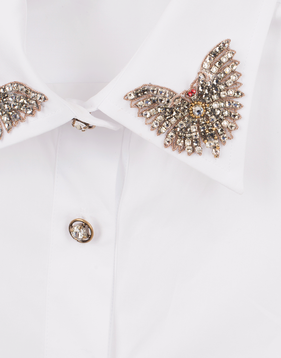 ERMANNO SCERVINO-Butterfly Embellished Blouse-