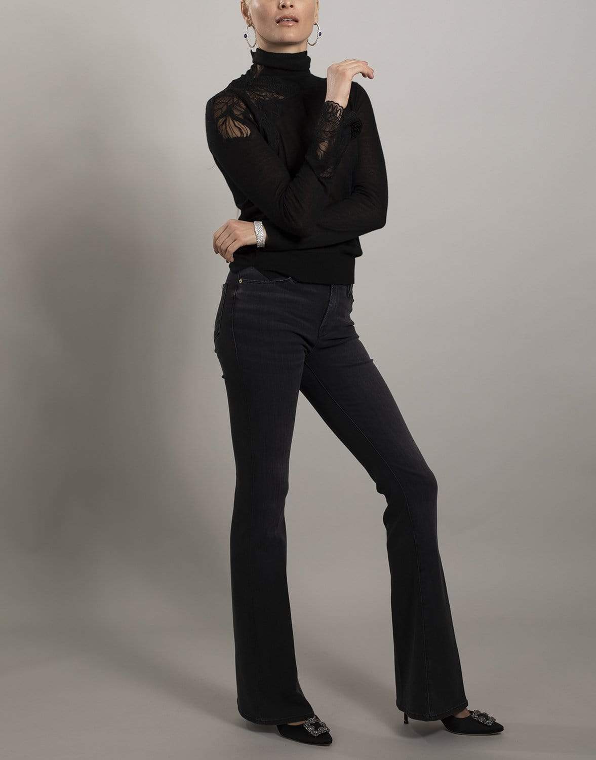ERMANNO SCERVINO-Cashmere High-Neck Sweater-