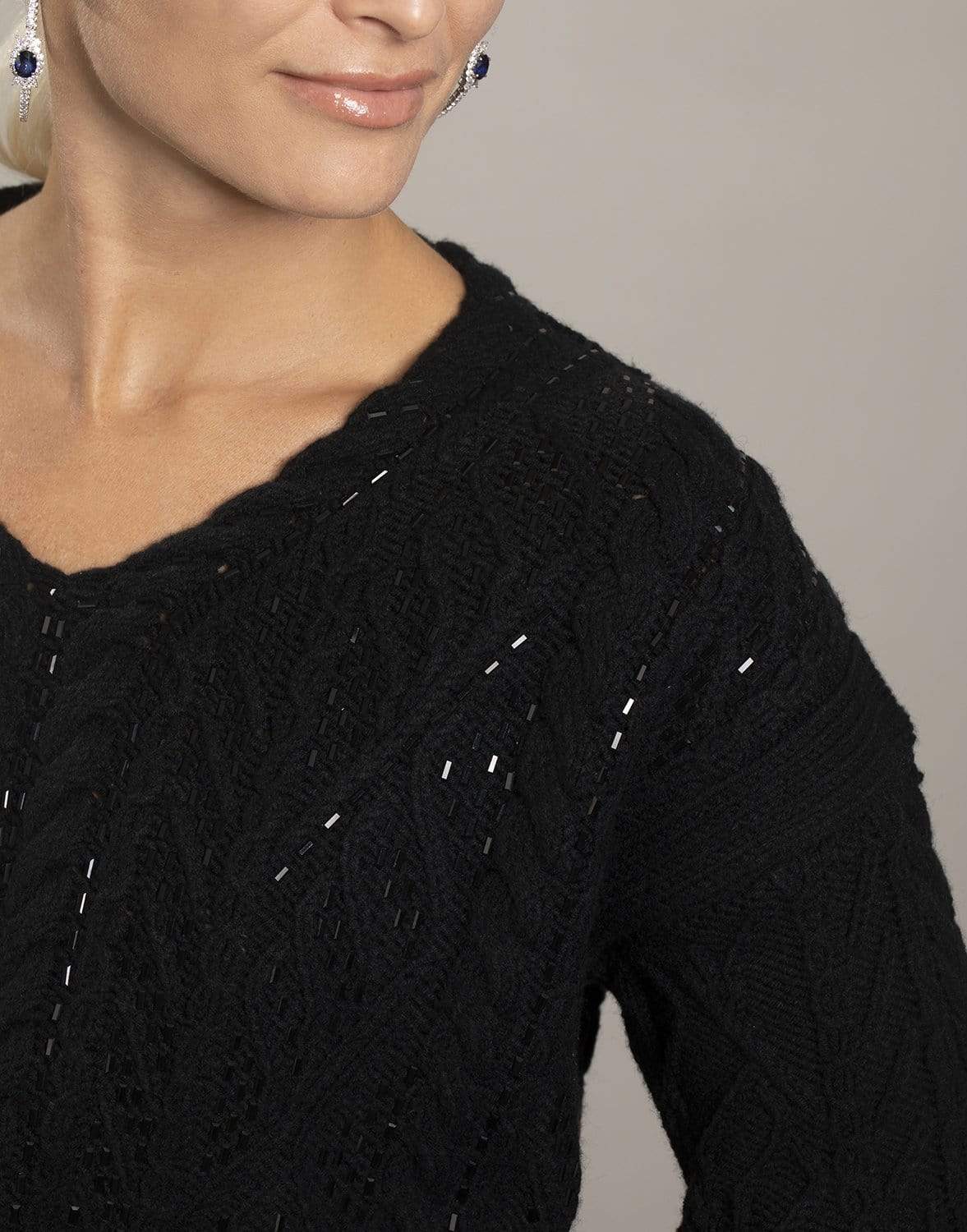 ERMANNO SCERVINO-Cashmere V-Neck Sweater-