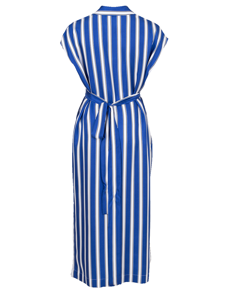 ESCADA-Dras Striped Shirt Dress-