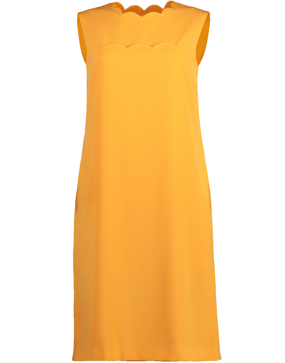 ESCADA-Scallop Neck Dress-