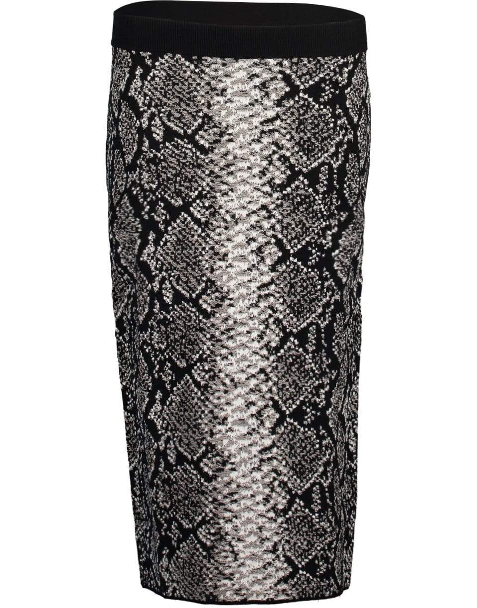 ESCADA-Black and White Rutha Pencil Skirt-