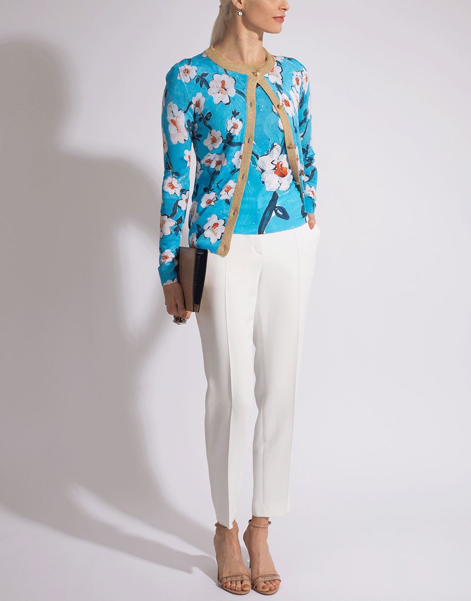 ESCADA-Siemara Floral Print Cardigan-
