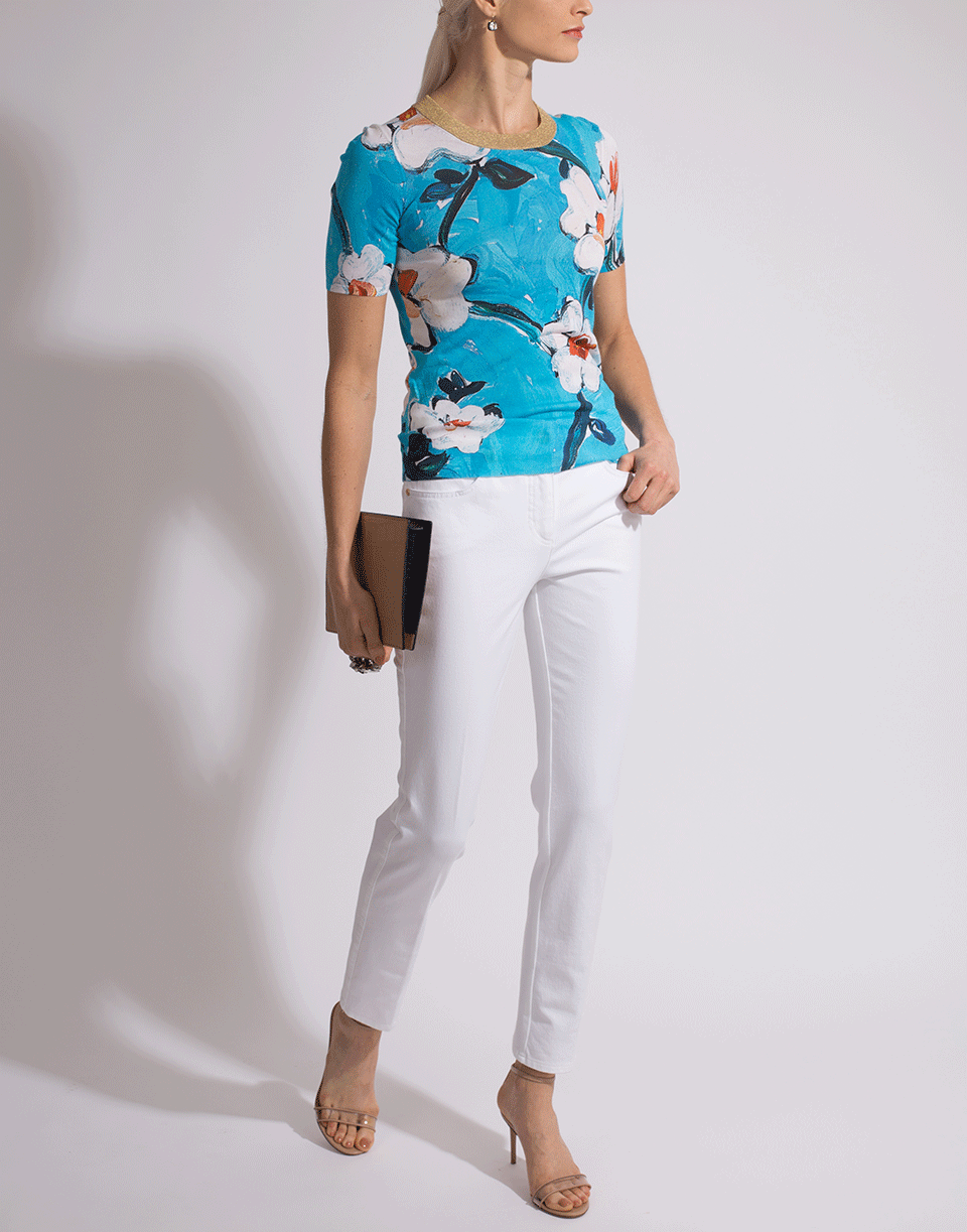 ESCADA-Siemara Floral Print Knit Top-