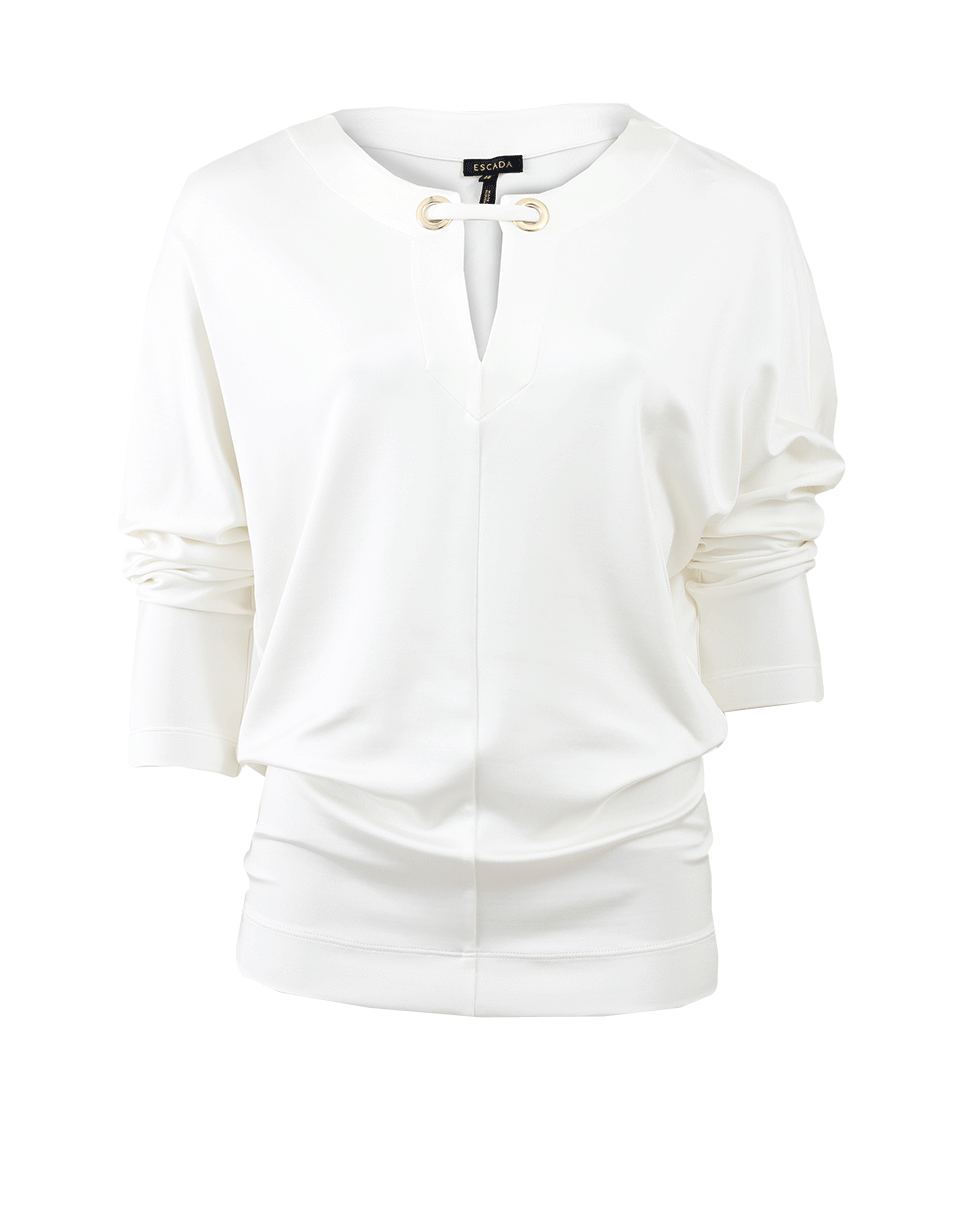 ESCADA-Nanaya Split Neck Top-