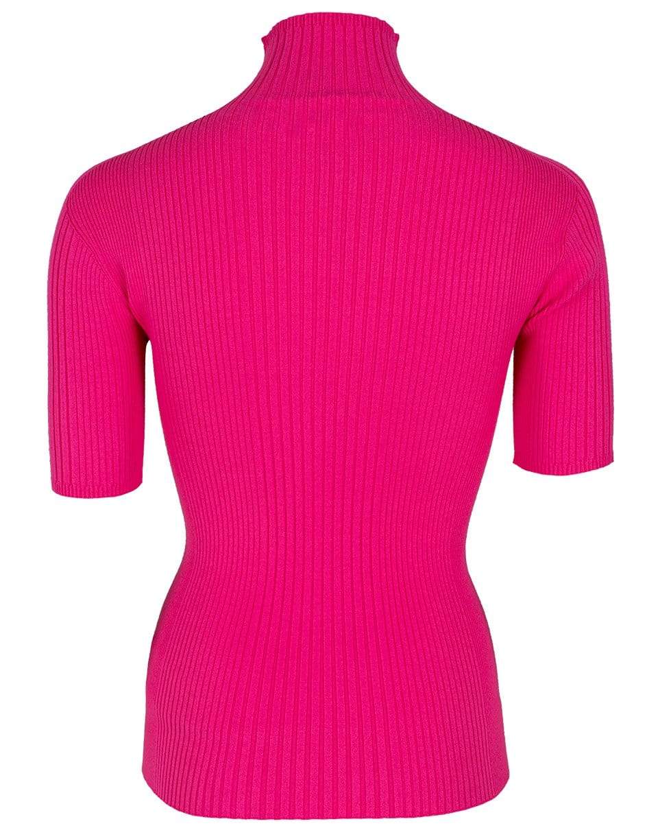 ESCADA-Pink Myrtle Short SleeveTurtleneck Knit-
