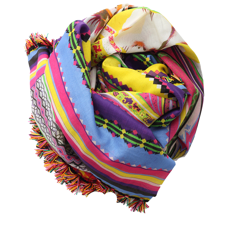 ETRO-Printed Fringe Scarf-MULTI