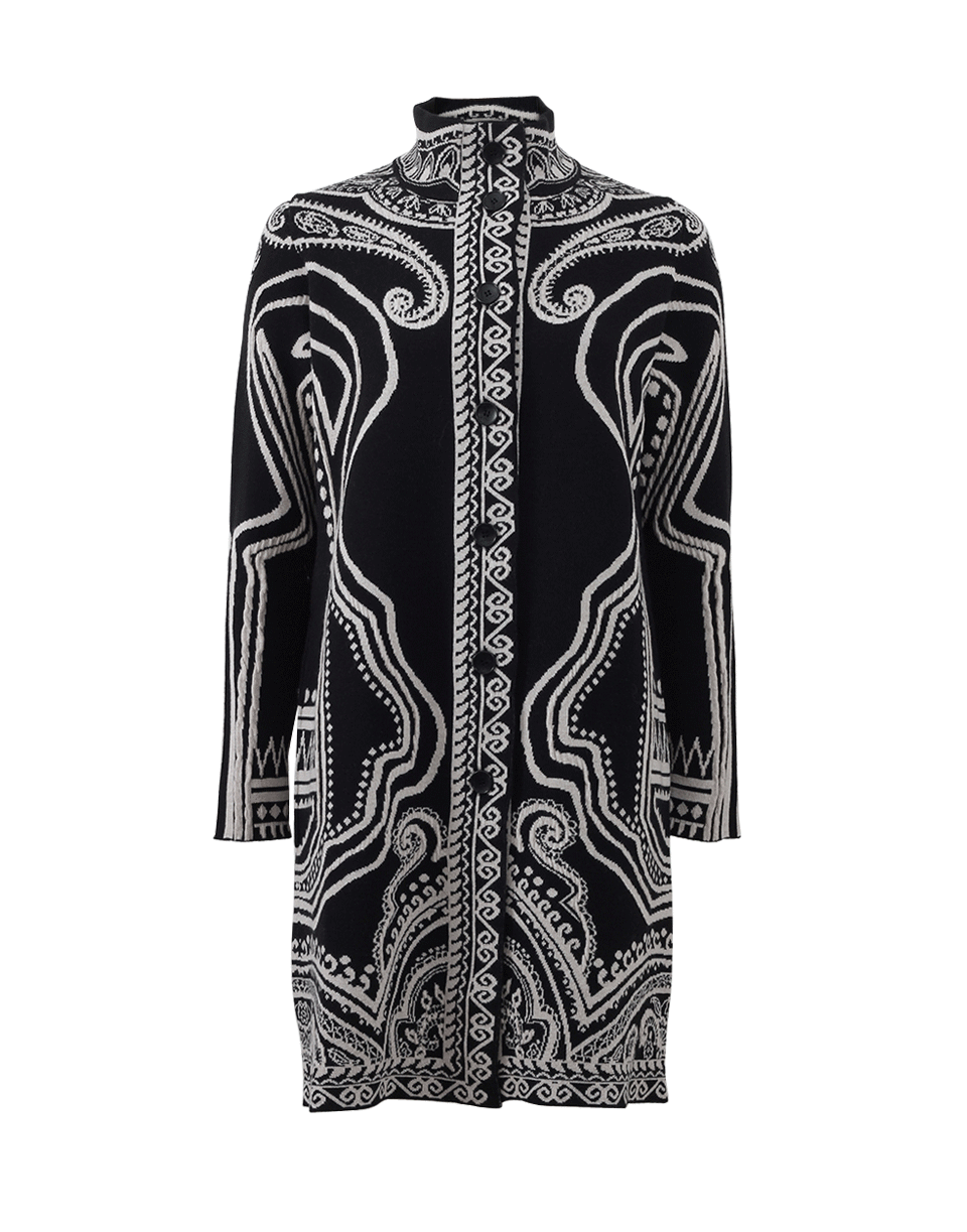 ETRO-Fitted Knit Coat-