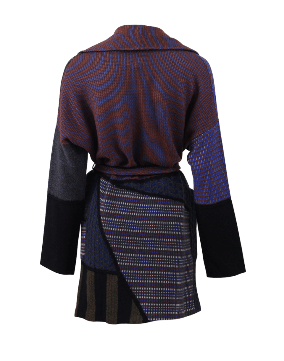 ETRO-Blocked Sweater Coat-