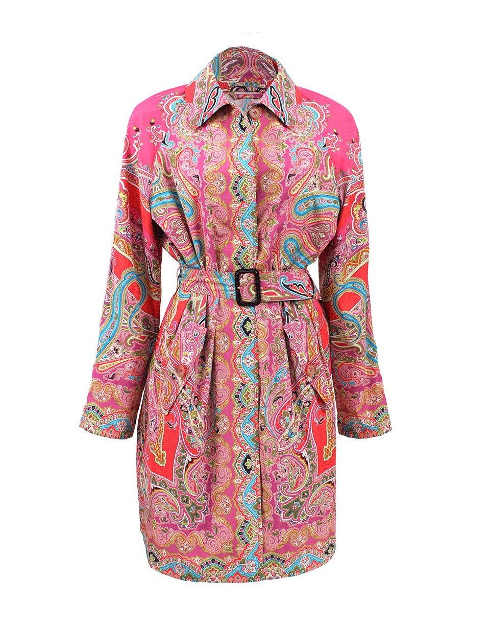ETRO-Belted Paisley Trench-