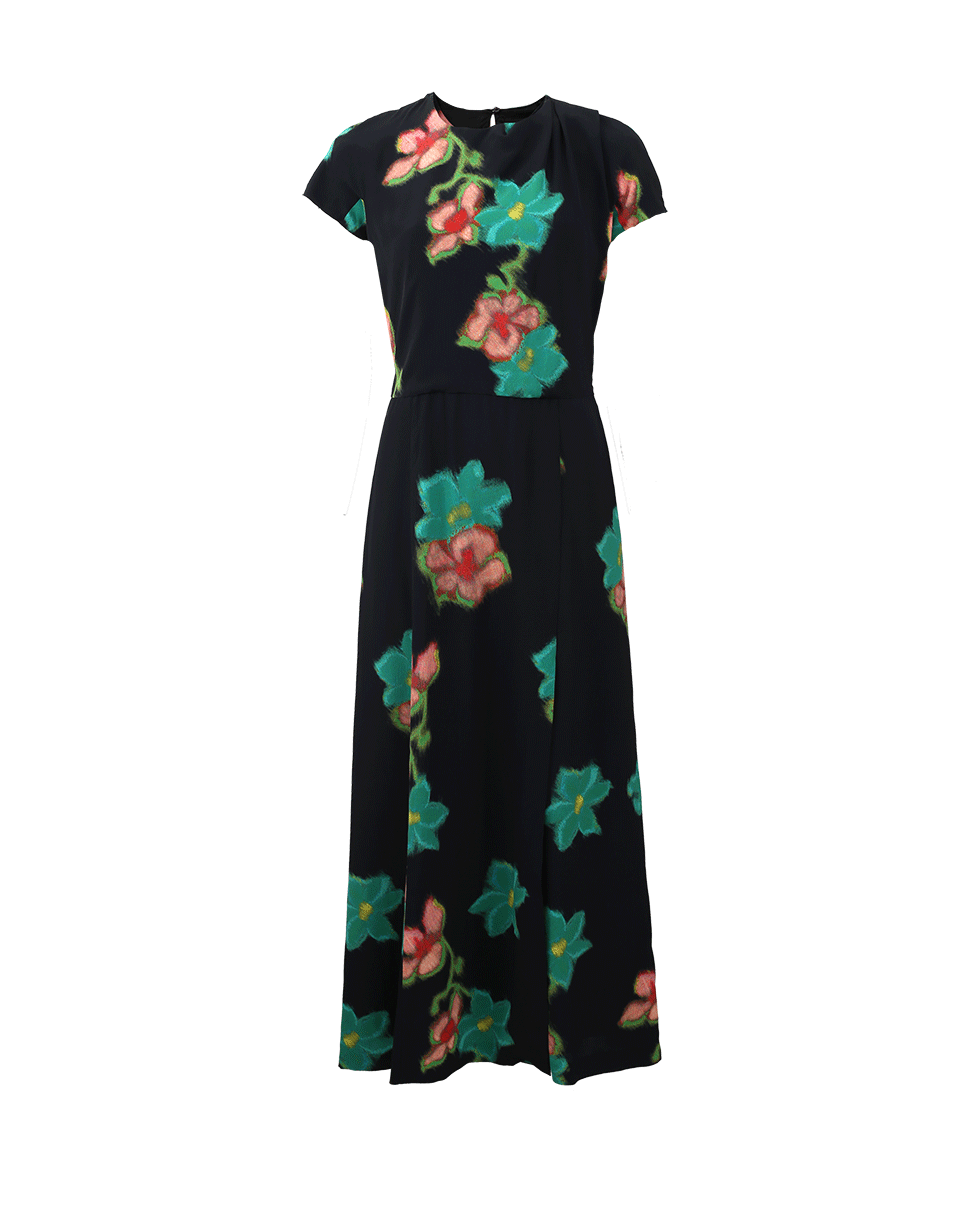 ETRO-Floral Print Midi Dress-