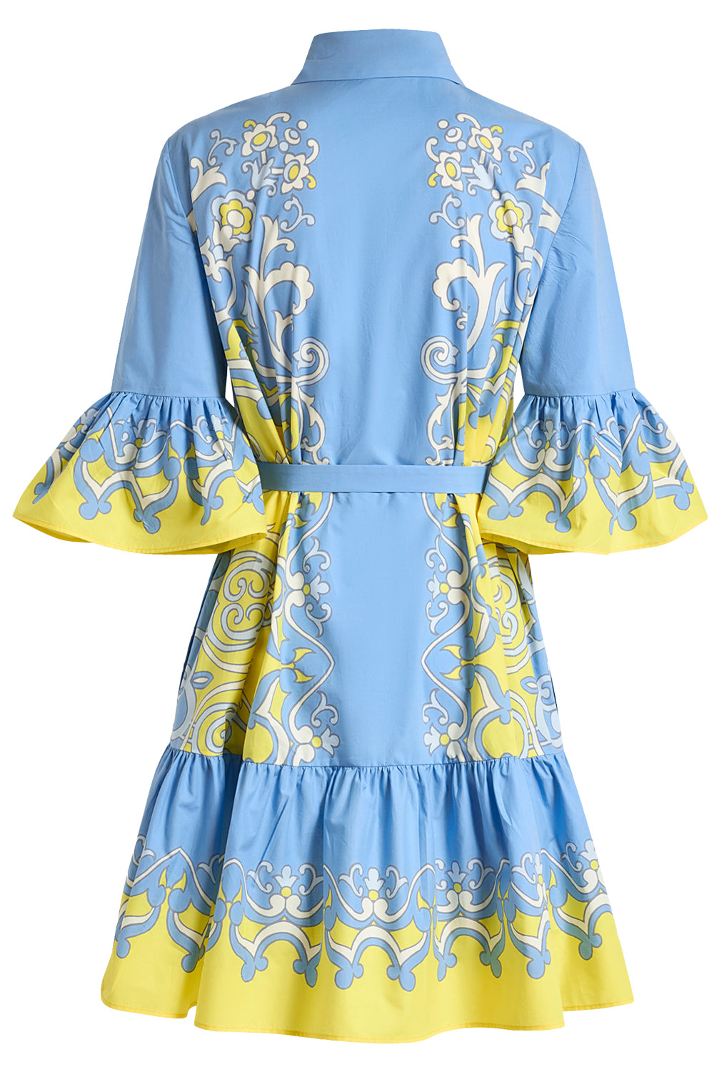 Ornamental Print Belted Mini Dress-GEOMETRC-40-CLOTHINGDRESSCASUAL-ETRO