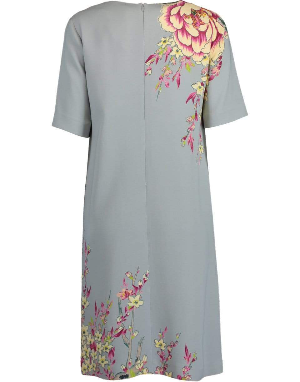 ETRO-Light Blue Shift Dress-