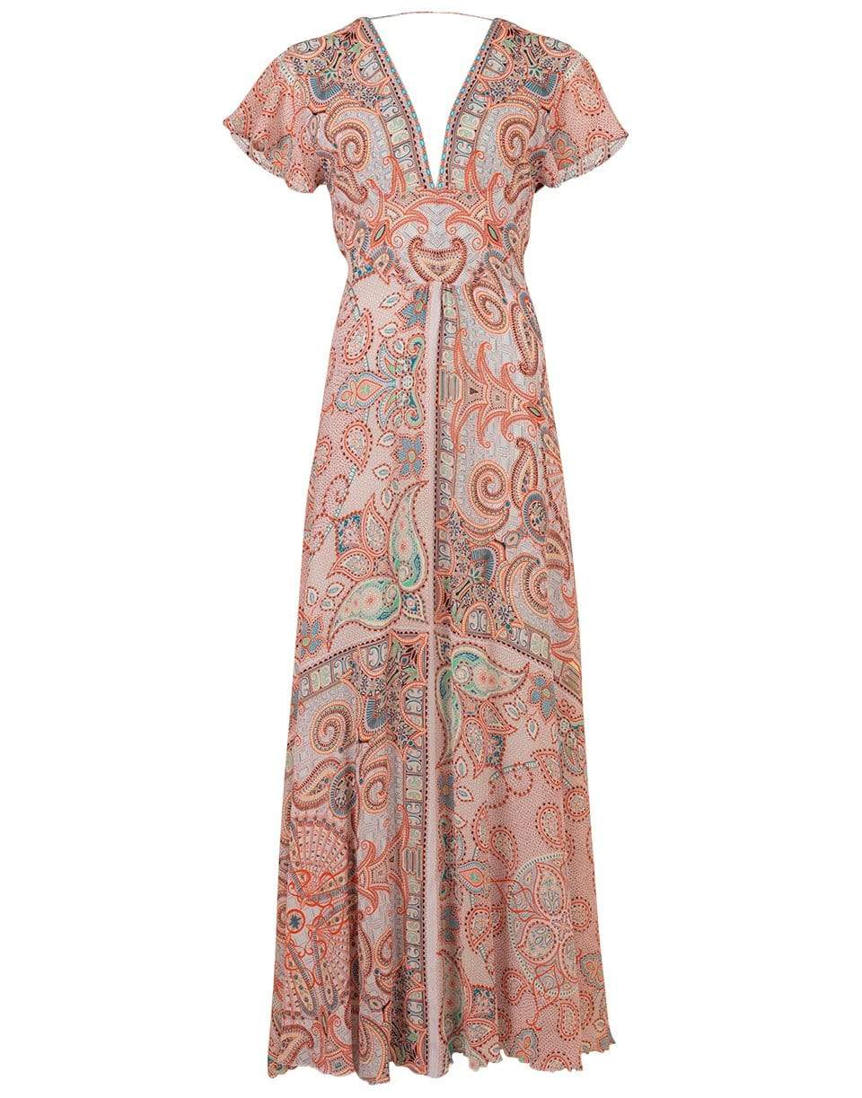 ETRO-Paisley Print Maxi Dress-MULTI