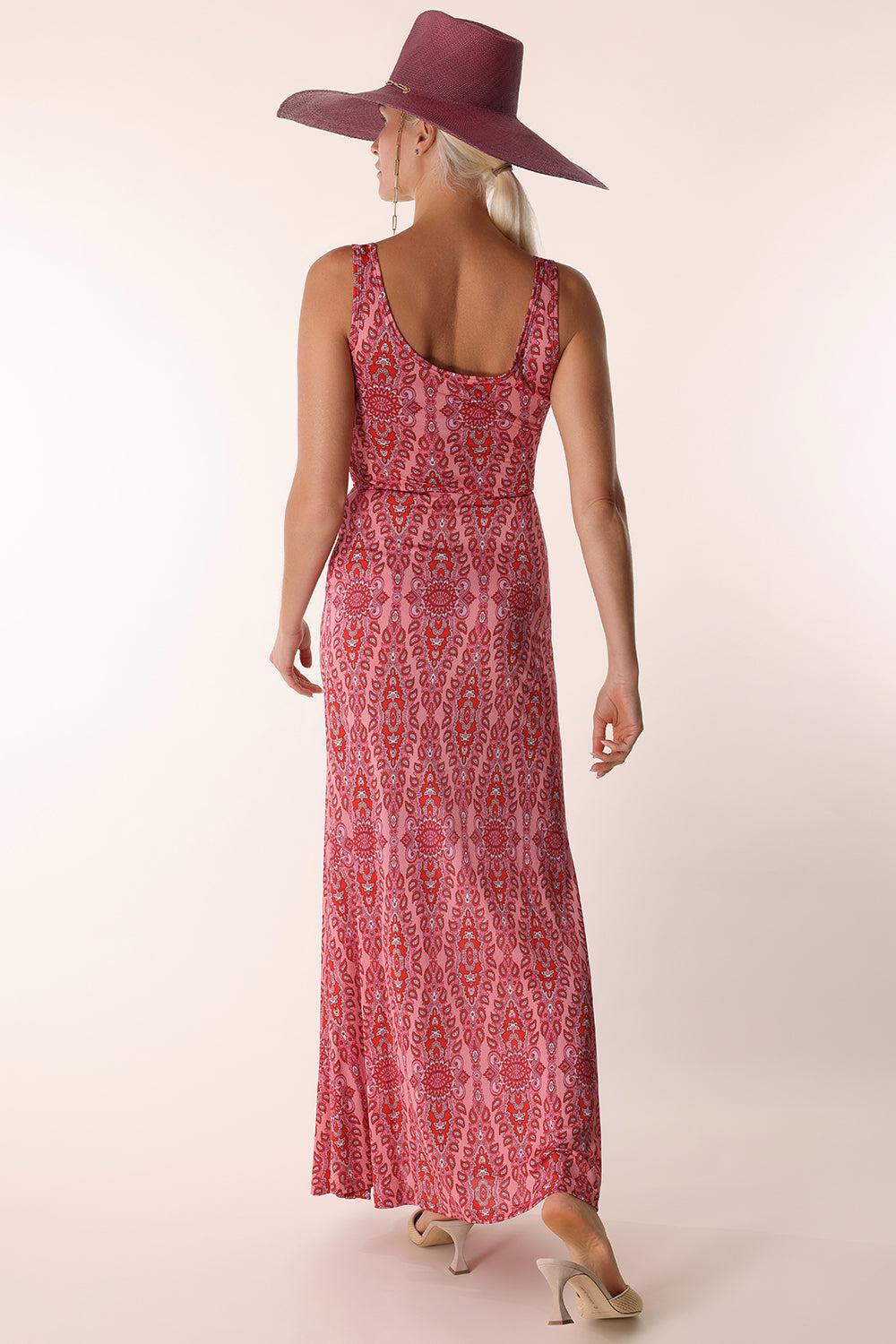 Sleeveless Scoop Neck Dress-PINK-40-CLOTHINGDRESSCASUAL-ETRO