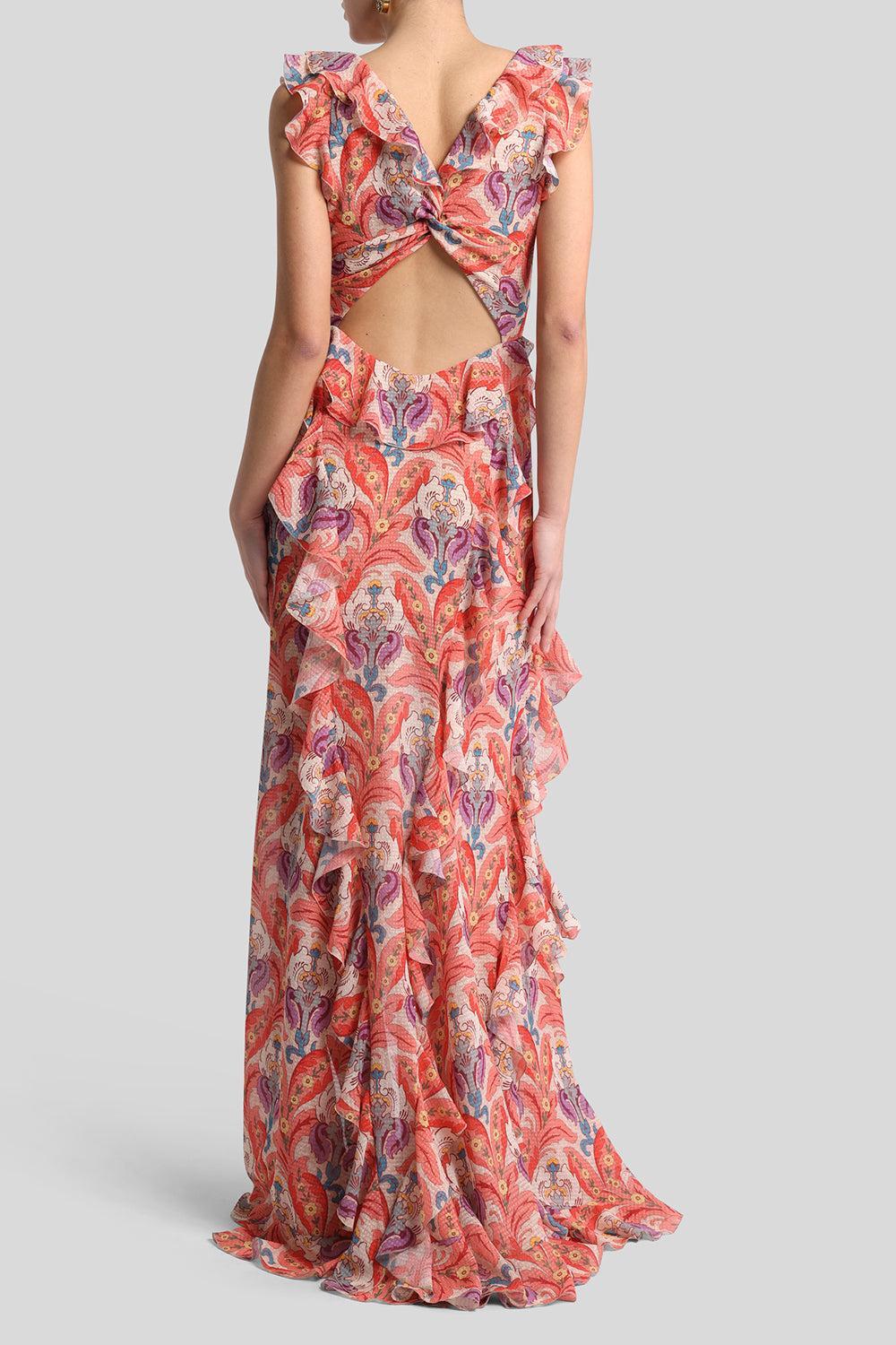 Twist Back Maxi Dress-PINK-40-CLOTHINGDRESSCASUAL-ETRO