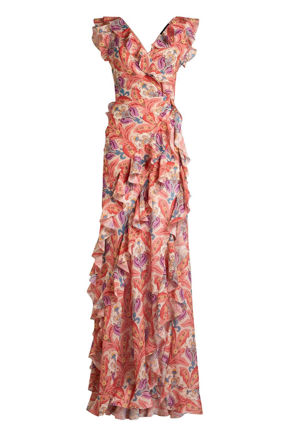 Twist Back Maxi Dress-PINK-40-CLOTHINGDRESSCASUAL-ETRO