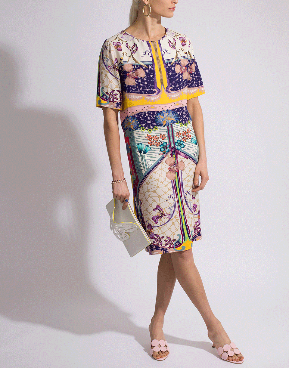 ETRO-Floral Print Shift Dress-