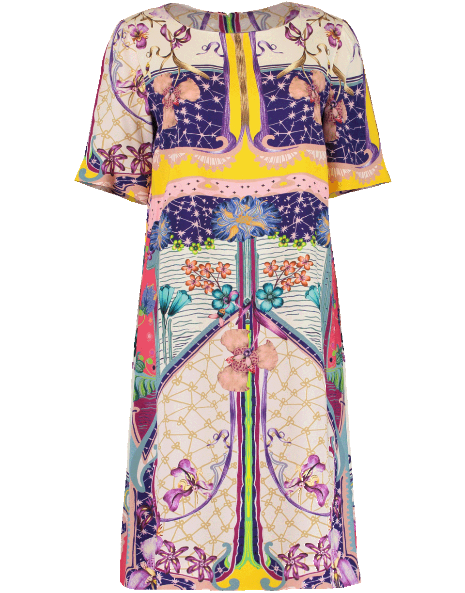 ETRO-Floral Print Shift Dress-