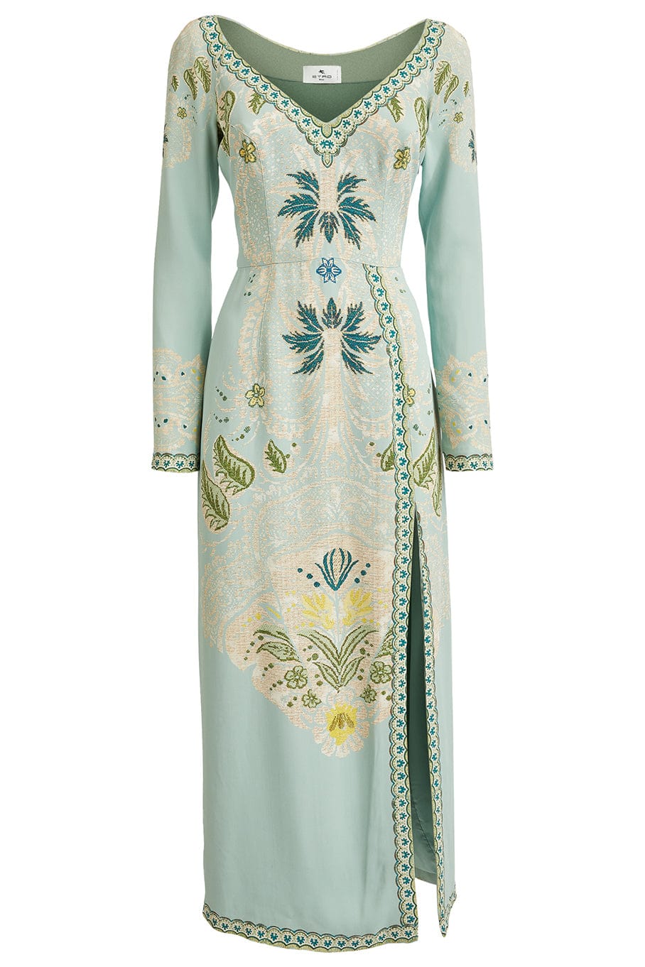 ETRO-Abito Long Sleeve Dress With Slit-