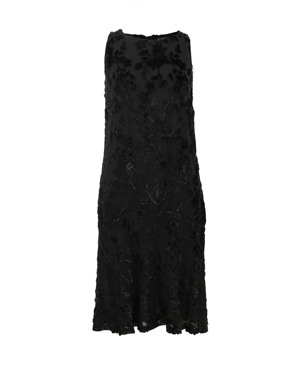 ETRO-Devore Flounce Hem Dress-